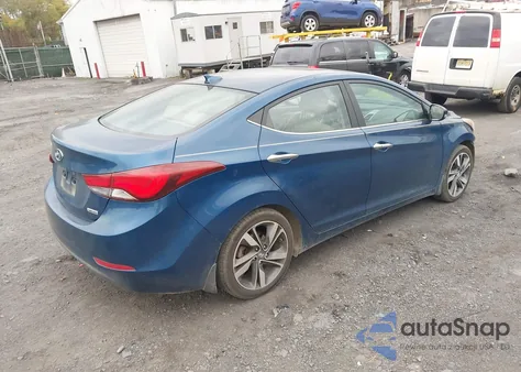 2015 Hyundai Elantra Limited z USA, uszkodzony, nr VIN KMHDH4AE9FU283927